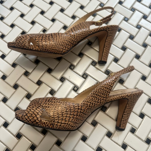 Brown Slingback Heels - Picture 3 of 8